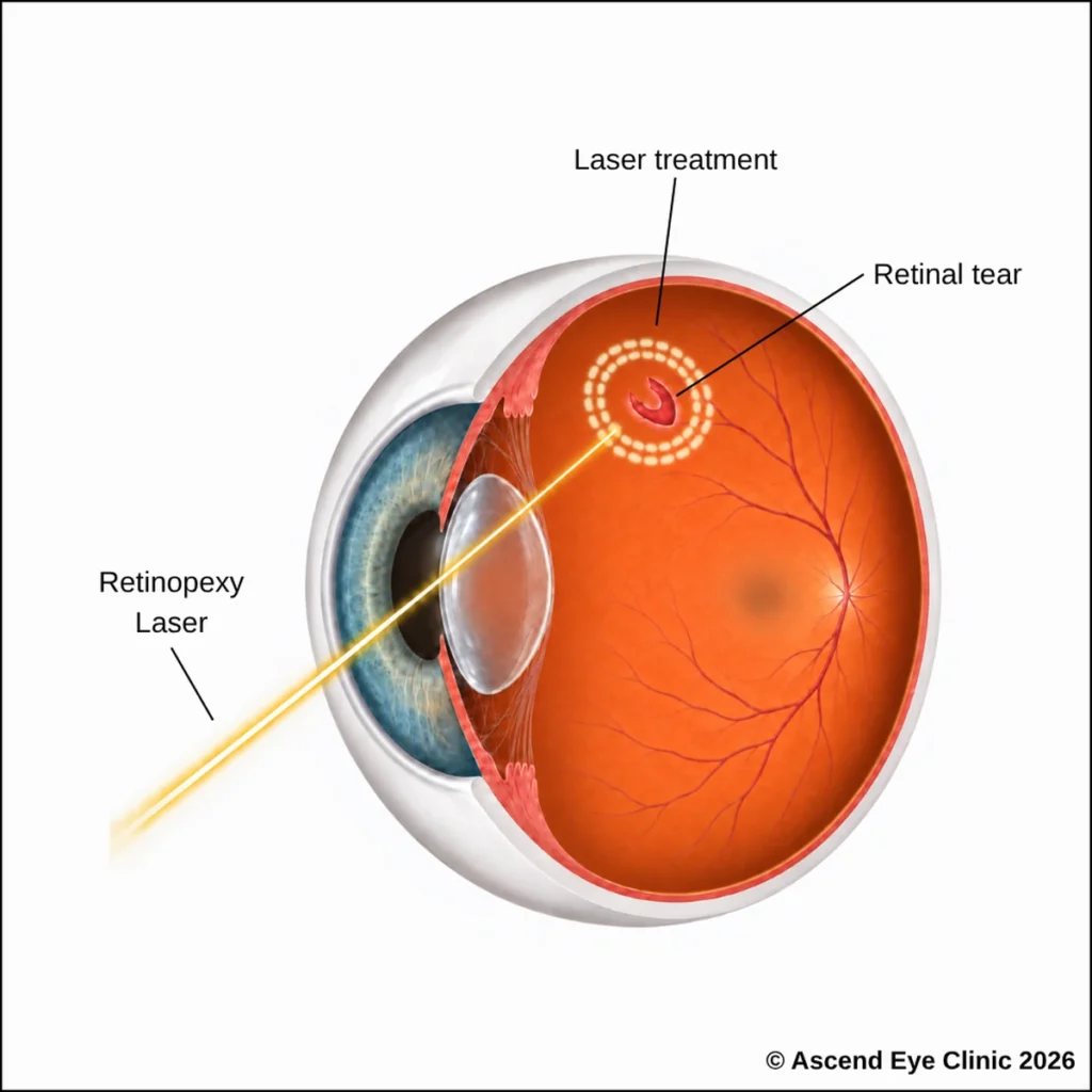 Retinal laser treatment (laser retinopexy)