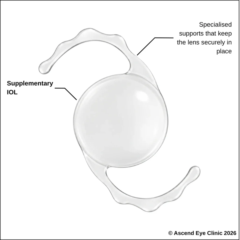 Supplementary lens implant